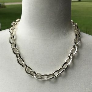 n/a Jewelry - Silver Tone Chain Link Necklace (17") n/a Jewelry - Silver Tone Chain Link Necklace (17")